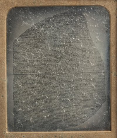 Copie de la pierre de Rosette, 1846-52 - John Jabez Edwin Mayall