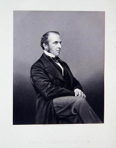 Earl Canning, de The Drawing-Room Portrait Gallery of Eminent Personages - John Jabez Edwin Paisley (after) Mayall