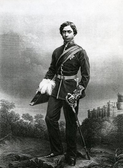 Albert Edward, Prince de Galles, gravé par D.J. Pound d