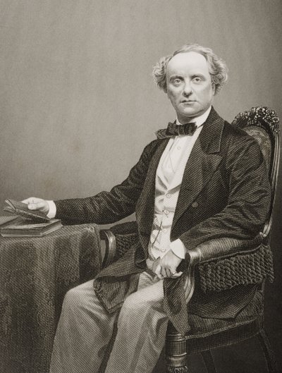 Charles John Kean, gravé par D.J. Pound d
