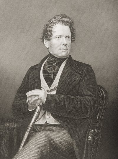 Fox Maule Ramsay (1801-74) 11e comte de Dalhousie et 2e Lord Panmure, gravé par D.J. Pound d