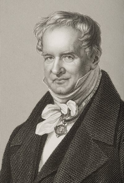 Friedrich Heinrich Alexander Humboldt (1769-1859), Baron von Humboldt, gravé par D.J. Pound d