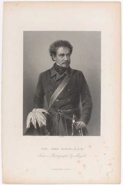 Gen. Lord Clyde, G.C.B., vers 1856 - John Jabez Edwin Paisley Mayall