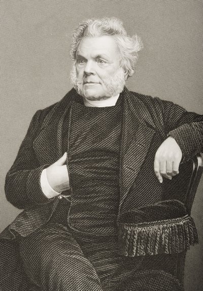 John Angell James (1785-1859) gravé par D.J. Pound d