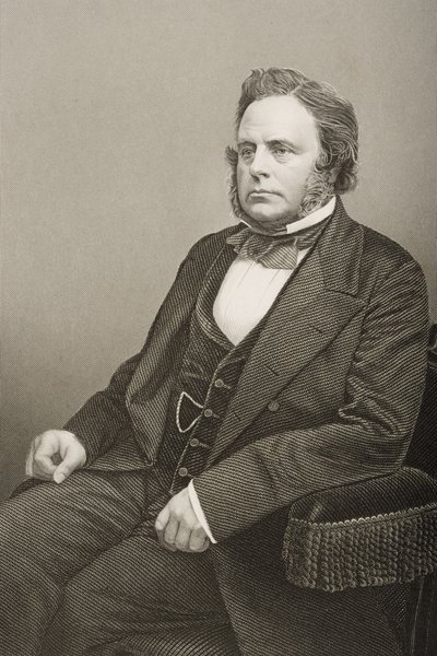 John Bright (1811-89) gravé par D.J. Pound d