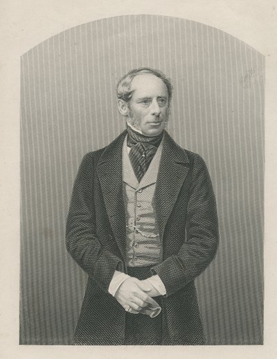 Sir John Somerset Pakington gravé par D.J. Pound d
