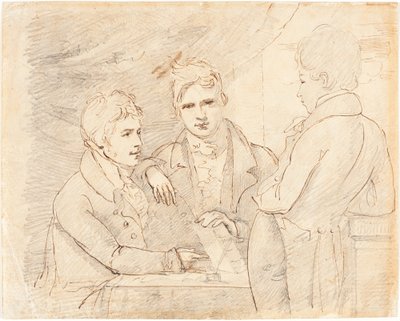 Jeunes gentilshommes en conversation - John Jackson