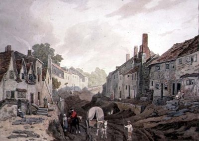Scène de rue, Erith, Kent - John James Chalon