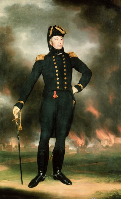 Vice-amiral Sir George Cockburn (1772-1853), vers 1817 - John James Halls
