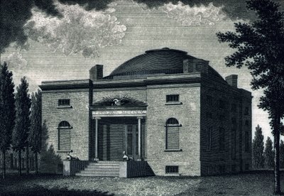 Académie des beaux-arts de Pennsylvanie, gravée par Benjamin Tanner, vers 1820 - John James after Barralet