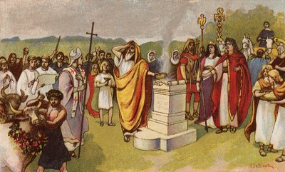 Constantin le Grand offrant un sacrifice à l