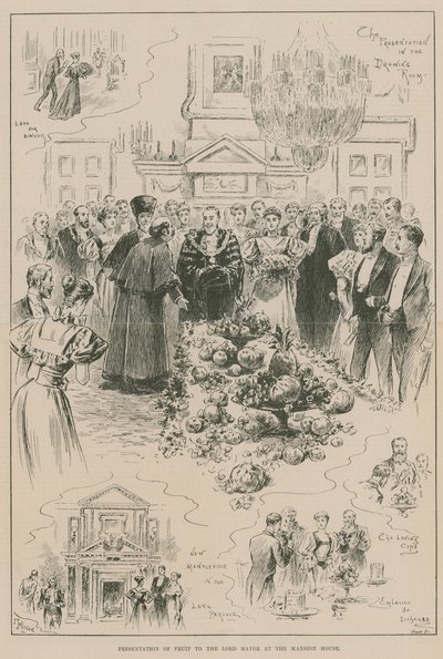 Présentation de fruits au Lord Maire à la Mansion House - John Jellicoe