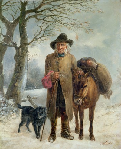 Ramassage de bois de chauffage en hiver - John Jesse Barker