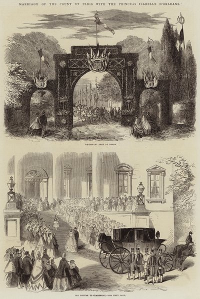 Mariage du comte de Paris avec la princesse Isabelle d