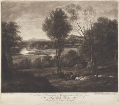 Vue de Petersham et des prairies de Twickenham depuis Richmond Hill - John Jones