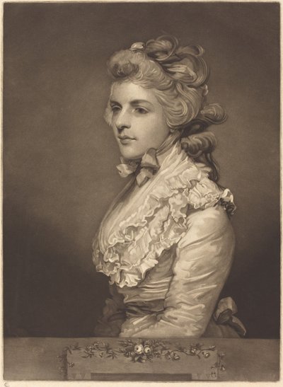 Mlle Kemble en robe blanche - John Jones after Sir Joshua Reynolds