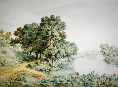 Postwick Grove sur la rivière Yare - John Joseph Cotman