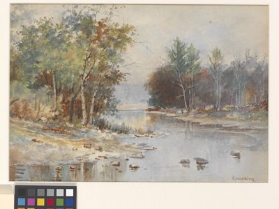 Sans titre (Ruisseau en automne) - John Joseph Enneking