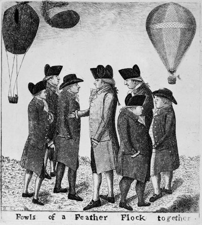 Les oiseaux de même plumage volent ensemble, 1785 - John Kay