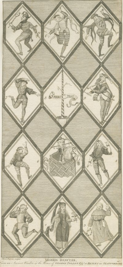 Fenêtre en verre de Betley - Danseurs de Morris - John Keyse Sherwin