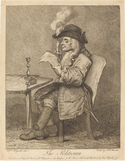 Politicien - John Keyse Sherwin after William Hogarth