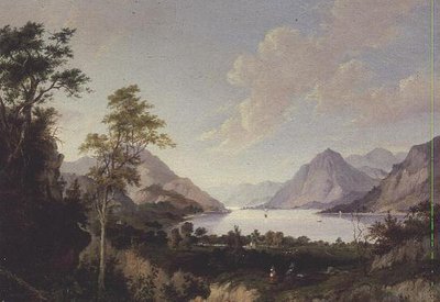 Paysage avec Lac et Montagnes - John Knox