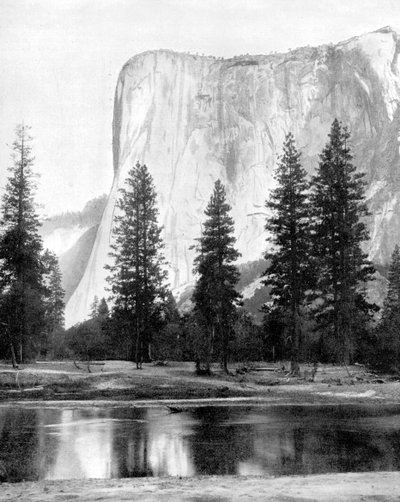 El Capitan, Vallée de Yosemite, Californie, USA, 1893 - John L. Stoddard