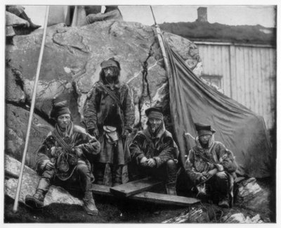 Groupe de Lapons, Norvège - John L. Stoddard