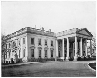 La Maison Blanche, Washington DC, fin du XIXe siècle - John L. Stoddard