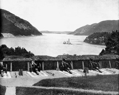 Sur la rivière Hudson depuis West Point, New York, USA, 1893 - John L. Stoddard