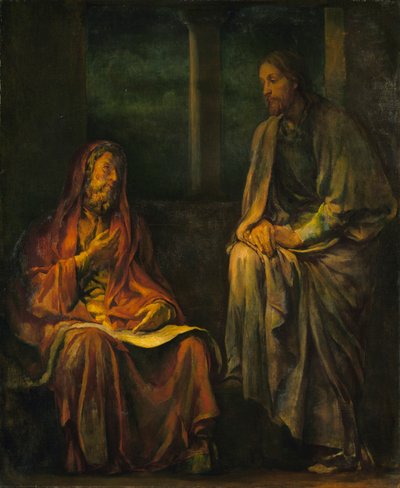 Visite de Nicodème au Christ - John La Farge