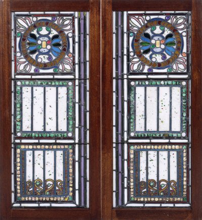 Paire de fenêtres en verre plombé - John La Farge or Lafarge