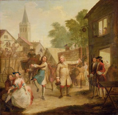 Hob continue de danser malgré son père, c.1726 - John Laguerre