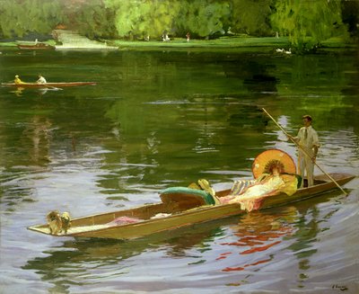 Scène de Bateau à Maidenhead - John Lavery