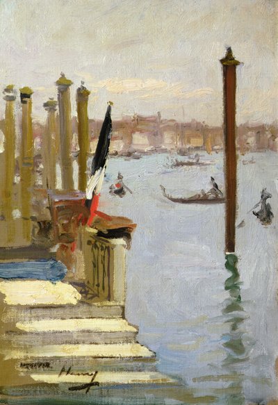 Le consulat français, Grand Canal, Venise - John Lavery