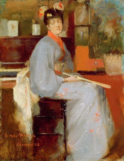 Femme en robe japonaise, 1883 - John Lavery
