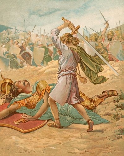 David sur le point de tuer Goliath - John Lawson
