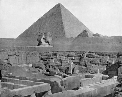 Pyramides de Gizeh et sphinx en Égypte - John Lawson Stoddard