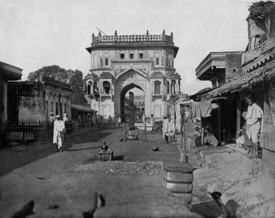 Porte de Lucknow en Inde c. 1890 - John Lawson Stoddard