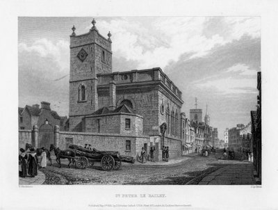Église de Saint Peter le Bailey, Oxford, 1835 - John Le Keux