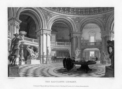 Intérieur de la bibliothèque Radcliffe, Université d
