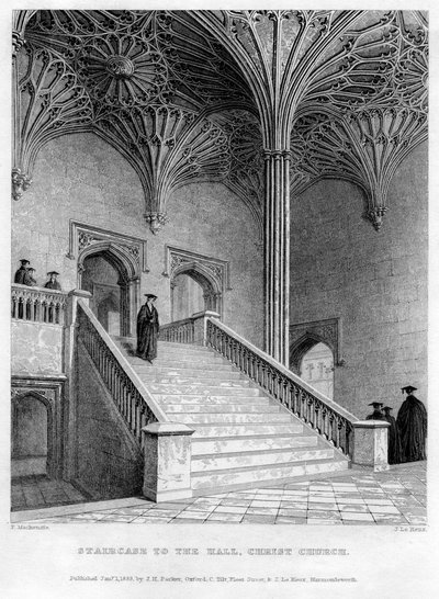 Escalier vers la salle, Christ Church, Université d