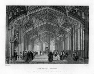 La Divinity School, Oxford, 1837 - John Le Keux