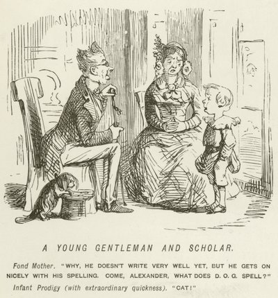 Un jeune gentleman et érudit - John Leech