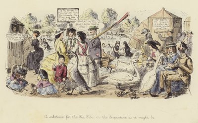 Un substitut pour la mer, ou la Serpentine comme elle pourrait être - John Leech