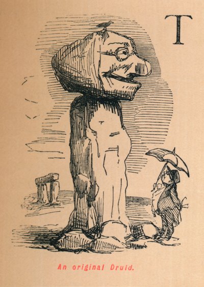 Un druide original, vers 1860 - John Leech