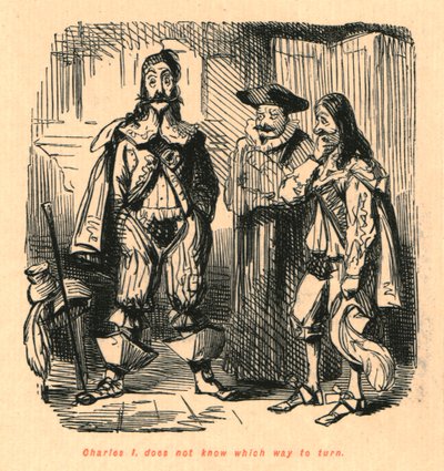 Charles Ier ne sait pas où se tourner, 1897 - John Leech