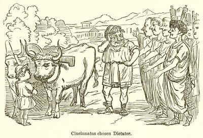 Cincinnatus choisi dictateur - John Leech