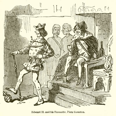 Édouard II et son favori, Piers Gaveston - John Leech