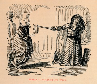 Édouard II abdiquant sa couronne - John Leech